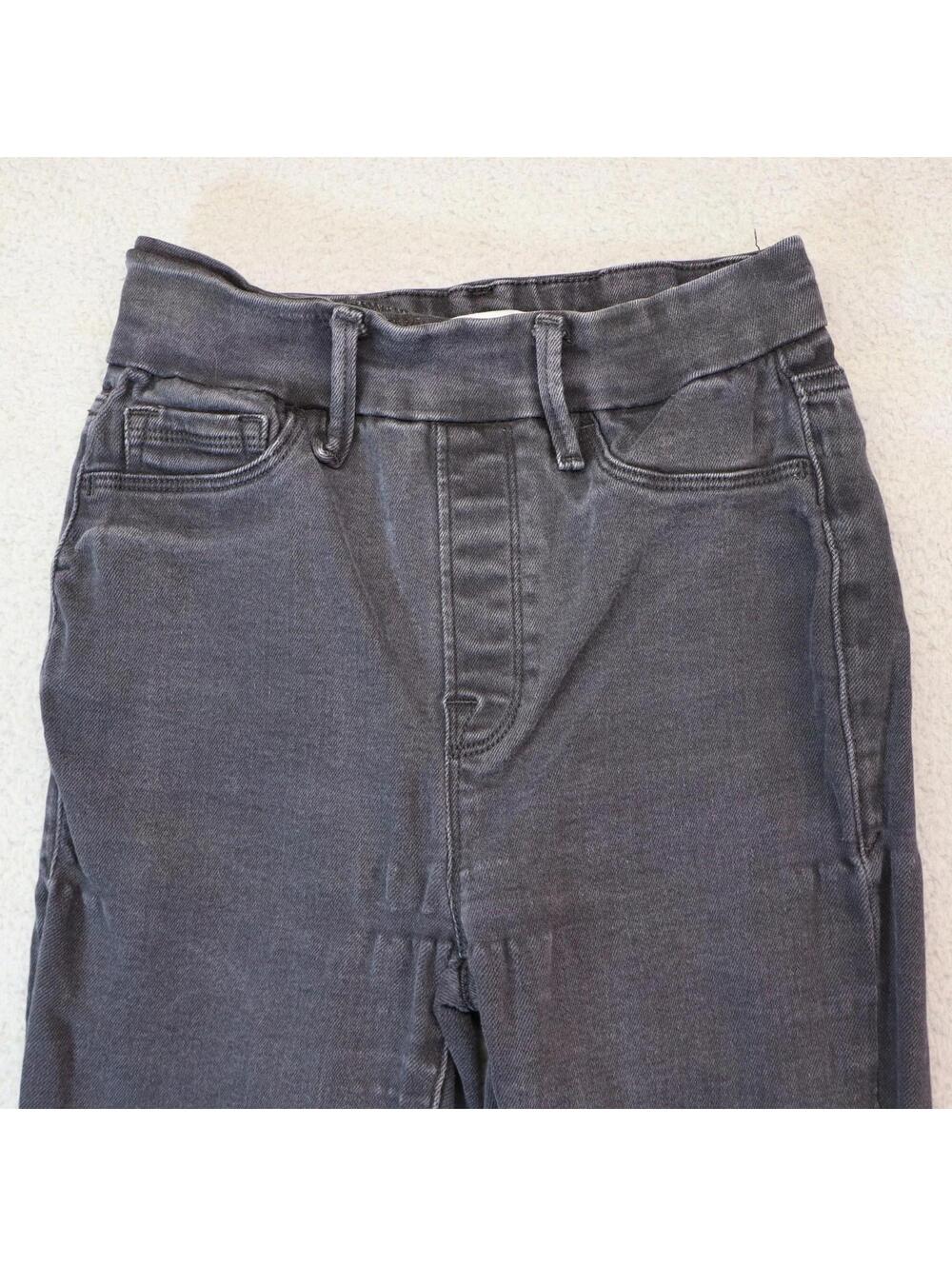 Good American Jeans Womens Large Flare Mid Rise Stretch